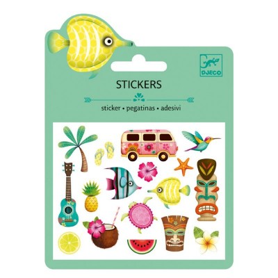 Mini stickers : motifs hawaï  Djeco    503499
